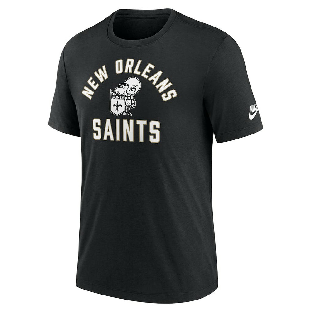 New Orleans Saints Favorable Timeline Tri-Blend T-Shirt - Black - Nike