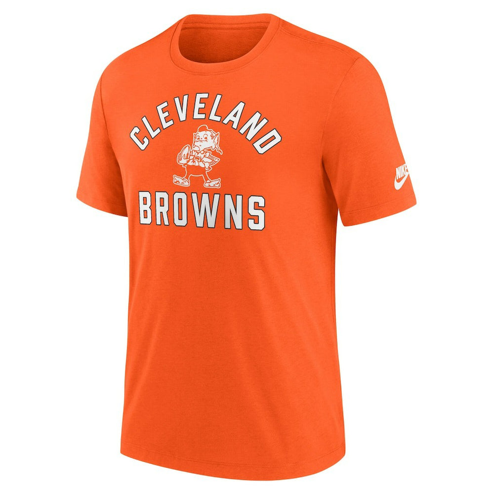 Cleveland Browns Favorable Timeline Tri-Blend T-Shirt - Orange - Nike