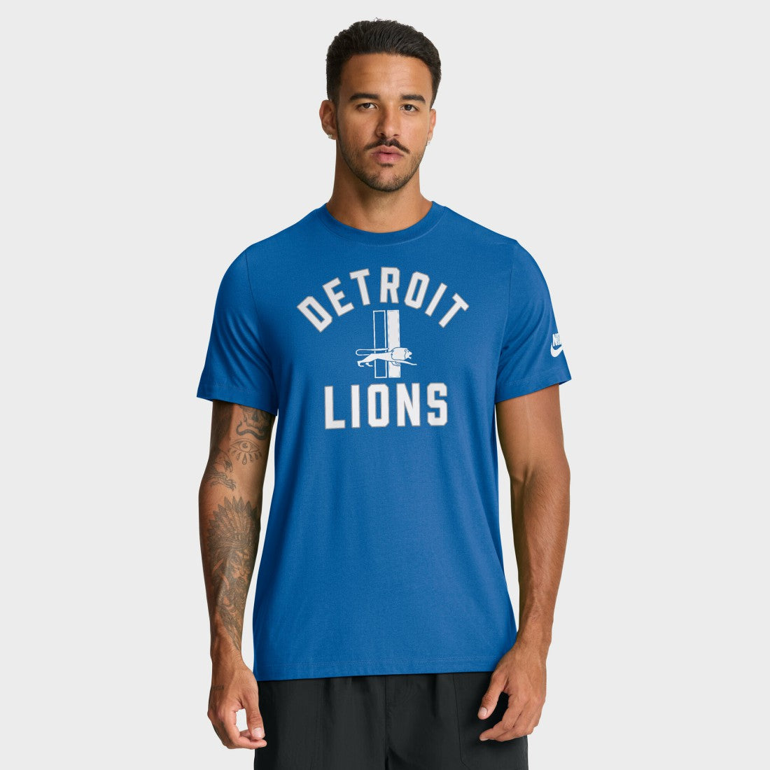 Detroit Lions Favorable Timeline Tri-Blend T-Shirt - Royal - Nike