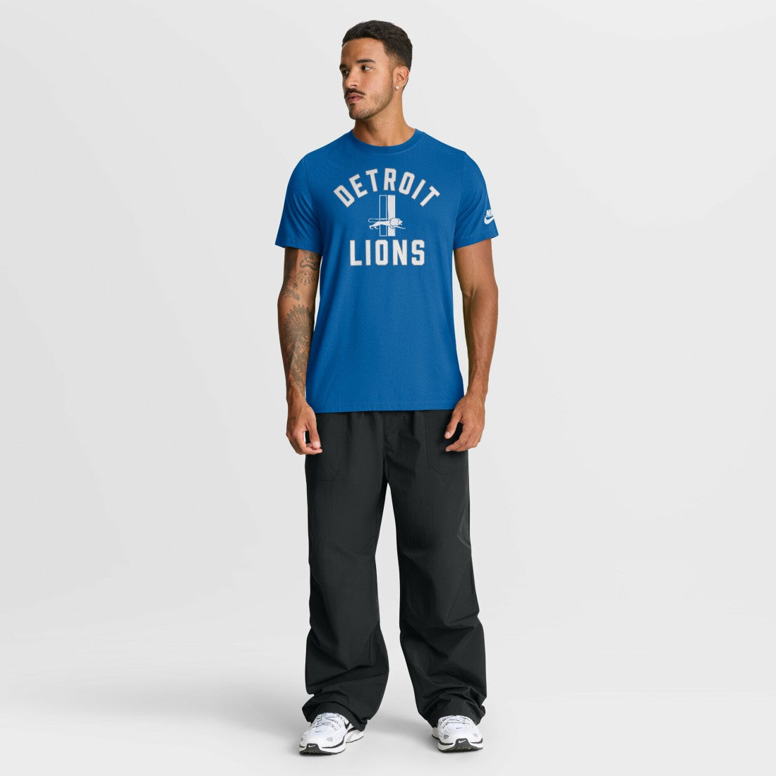 Detroit Lions Favorable Timeline Tri-Blend T-Shirt - Royal - Nike