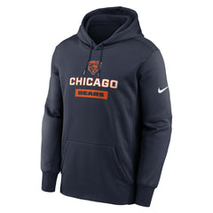 Chicago Bears Toss Sweep Performance Pullover Hoodie - Navy - Nike