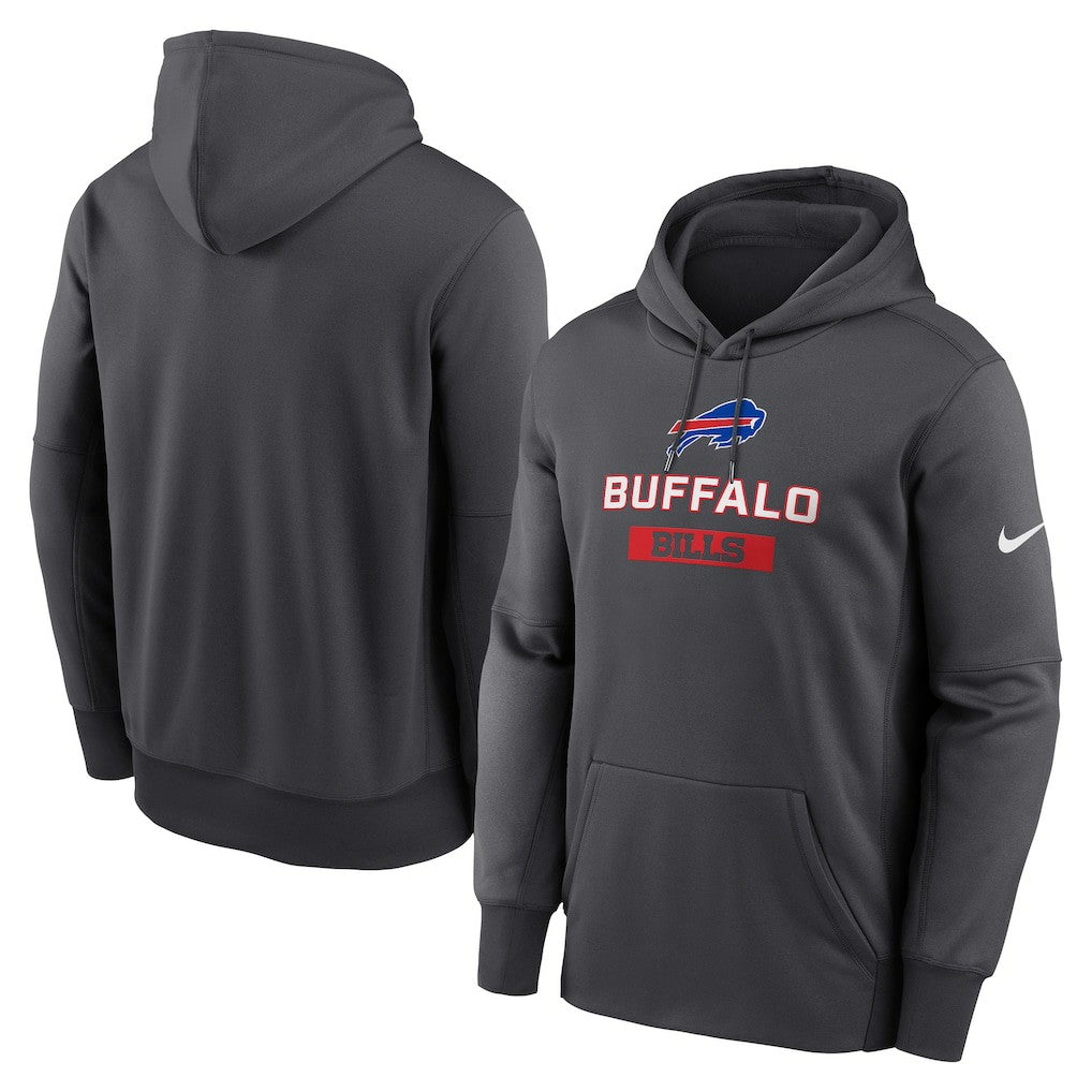 Buffalo Bills Toss Sweep Performance Pullover Hoodie - Anthracite - Nike