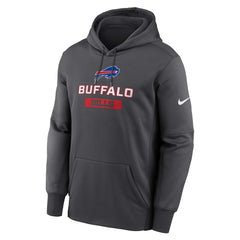 Buffalo Bills Toss Sweep Performance Pullover Hoodie - Anthracite - Nike