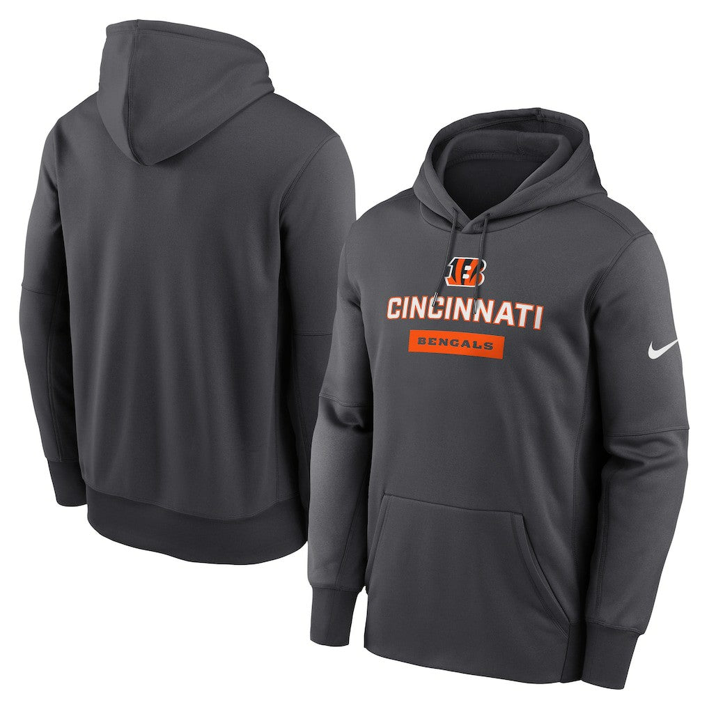 Cincinnati Bengals Toss Sweep Performance Pullover Hoodie - Anthracite - Nike