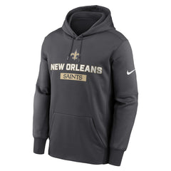 New Orleans Saints Toss Sweep Performance Pullover Hoodie - Anthracite - Nike