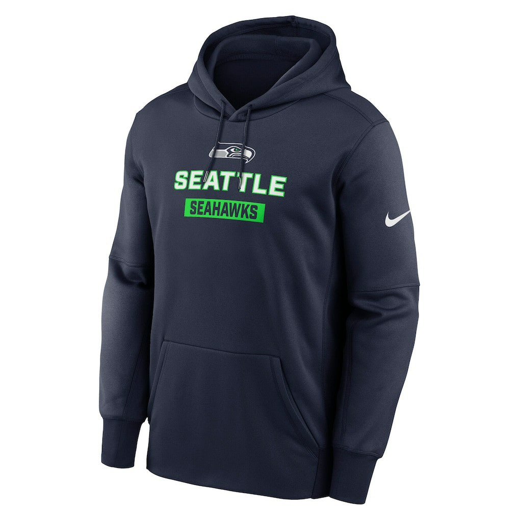 Seattle Seahawks Toss Sweep Performance Pullover Hoodie - College Navy - Nike