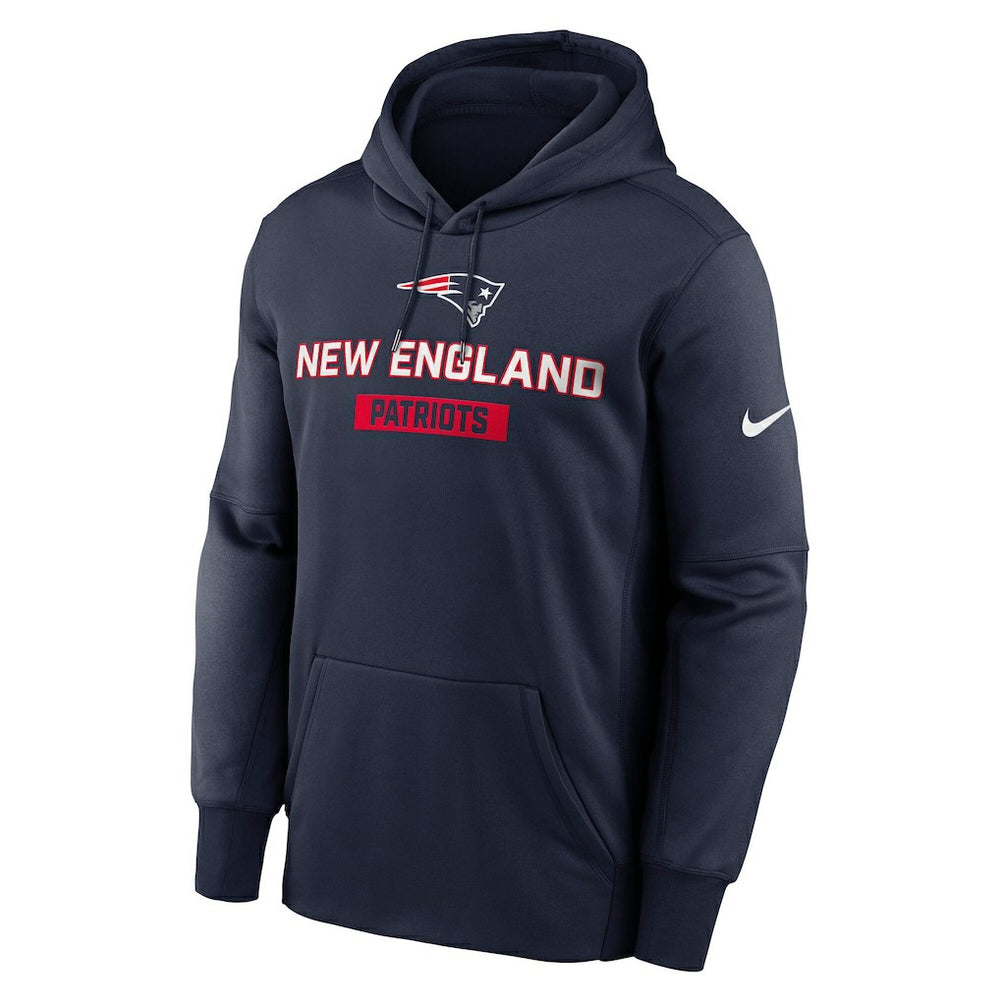 New England Patriots Toss Sweep Performance Pullover Hoodie - Navy - Nike