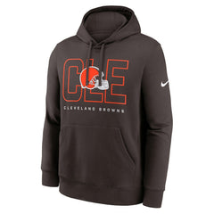 Cleveland Browns Busted Play Club Fleece Pullover Hoodie - Brown - Nike
