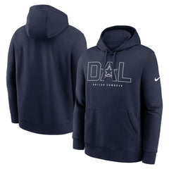 Dallas Cowboys Busted Play Club Fleece Pullover Hoodie - Navy - Nike