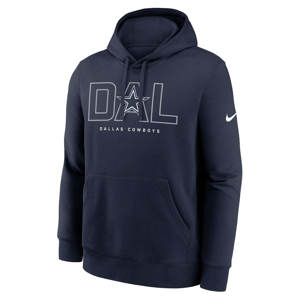 Dallas Cowboys Busted Play Club Fleece Pullover Hoodie - Navy - Nike