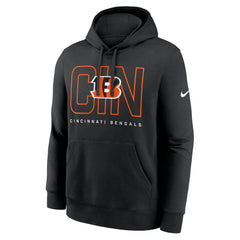 Cincinnati Bengals Busted Play Club Fleece Pullover Hoodie - Black - Nike