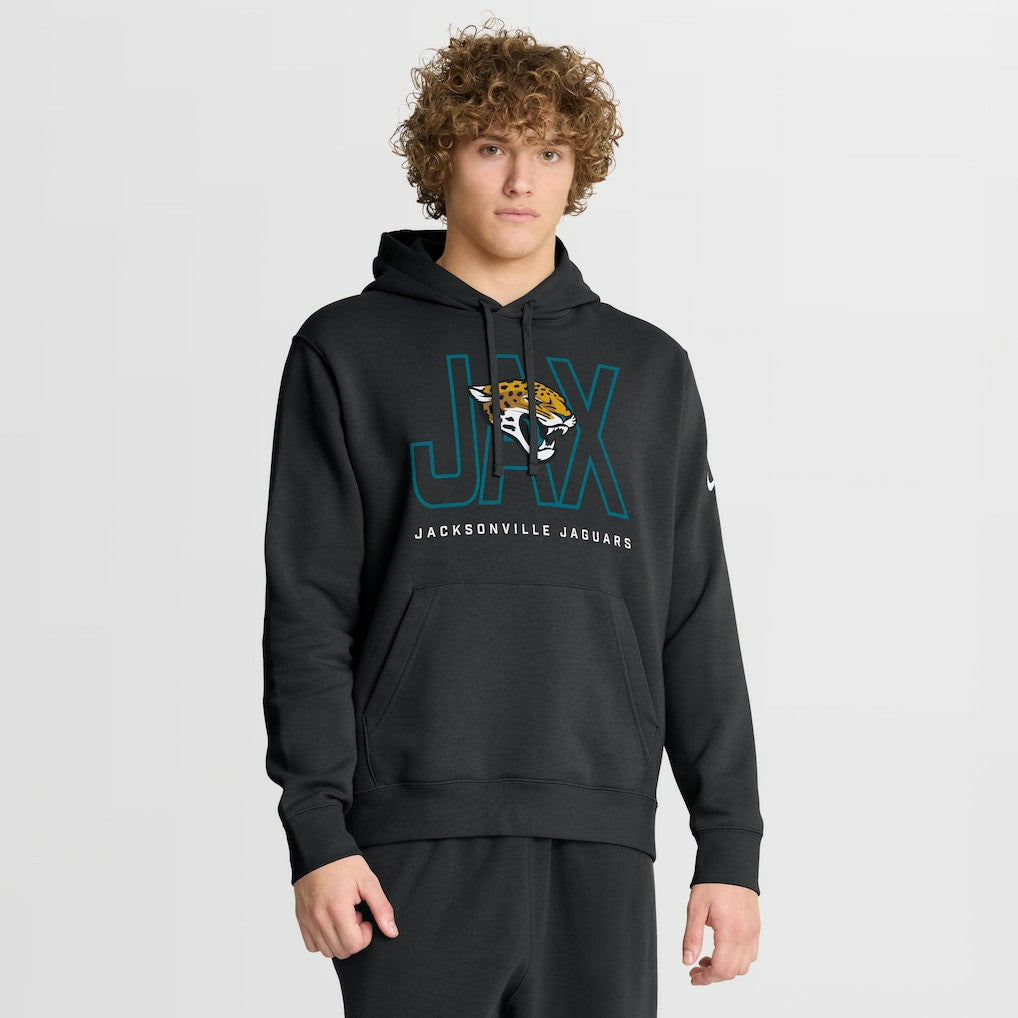 Jacksonville Jaguars Busted Play Club Fleece Pullover Hoodie - Black - Nike
