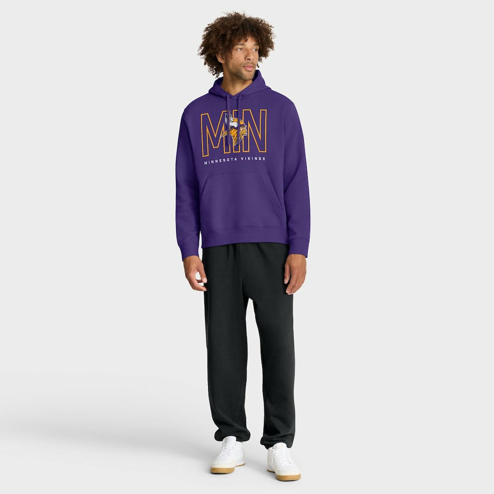 Minnesota Vikings Busted Play Club Fleece Pullover Hoodie - Purple - Nike