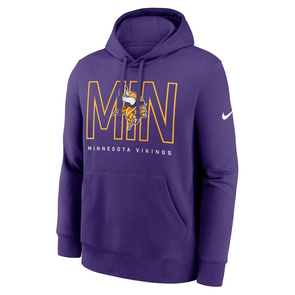 Minnesota Vikings Busted Play Club Fleece Pullover Hoodie - Purple - Nike