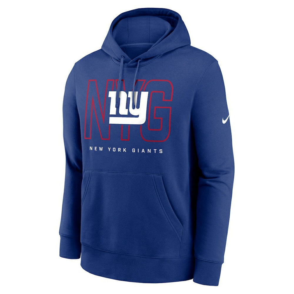 New York Giants Busted Play Club Fleece Pullover Hoodie - Royal - Nike