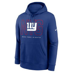New York Giants Busted Play Club Fleece Pullover Hoodie - Royal - Nike