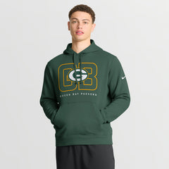 Green Bay Packers Busted Play Club Fleece Pullover Hoodie - Green - Nike