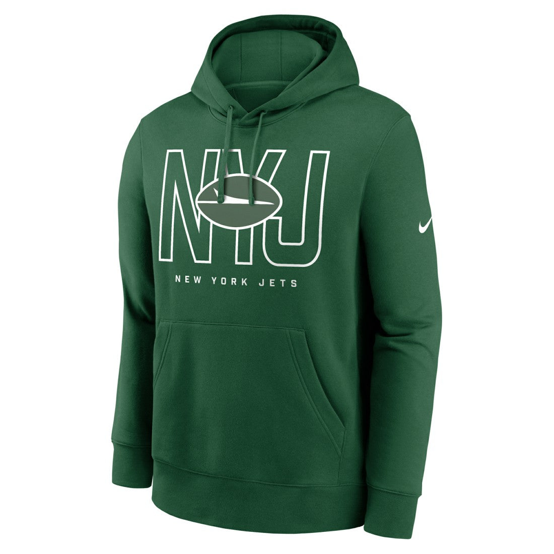 New York Jets Busted Play Club Fleece Pullover Hoodie - Green - Nike