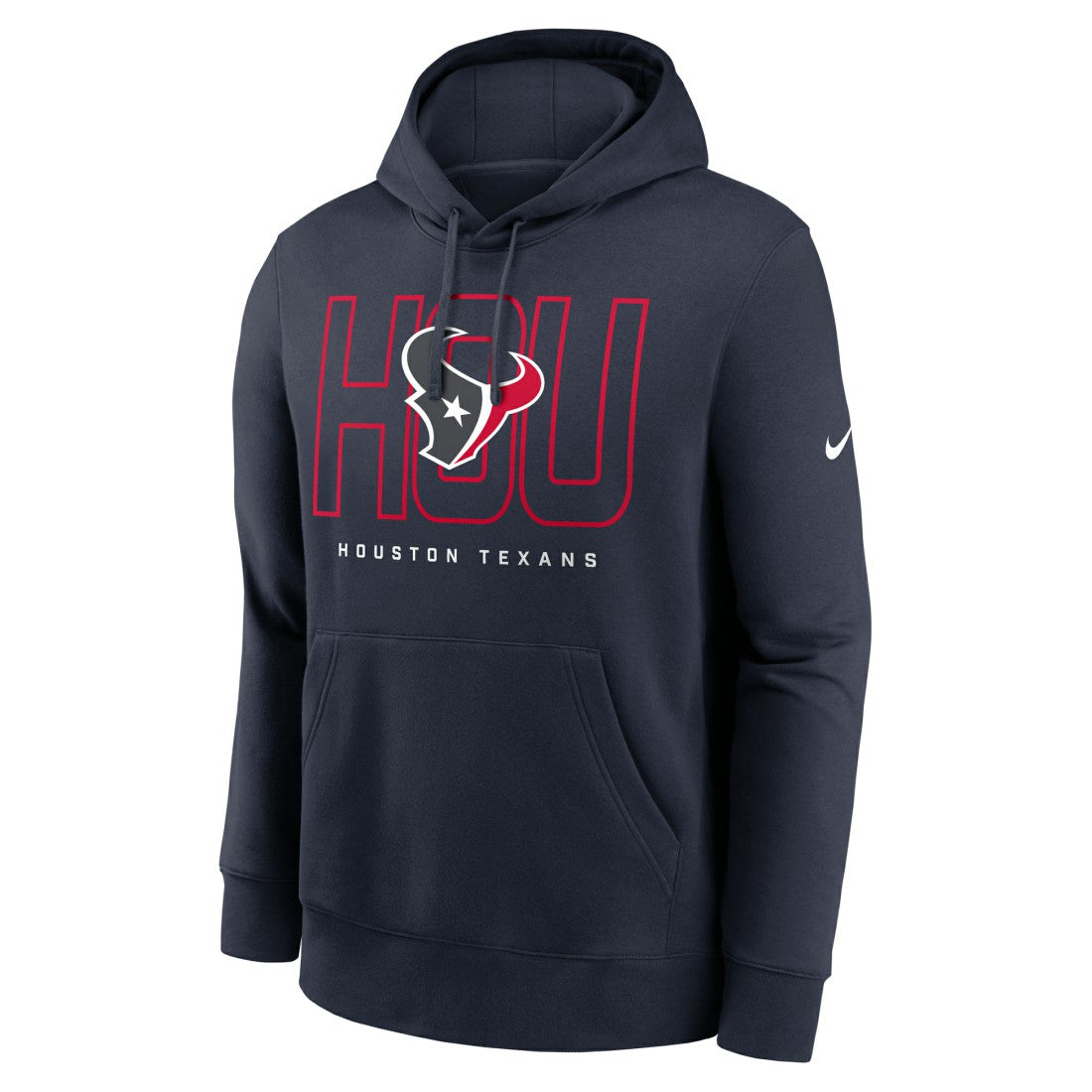 Houston Texans Busted Play Club Fleece Pullover Hoodie - Navy - Nike