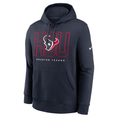 Houston Texans Busted Play Club Fleece Pullover Hoodie - Navy - Nike