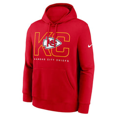 Kansas City Chiefs Busted Play Club Fleece Pullover Hoodie - Red - Nike
