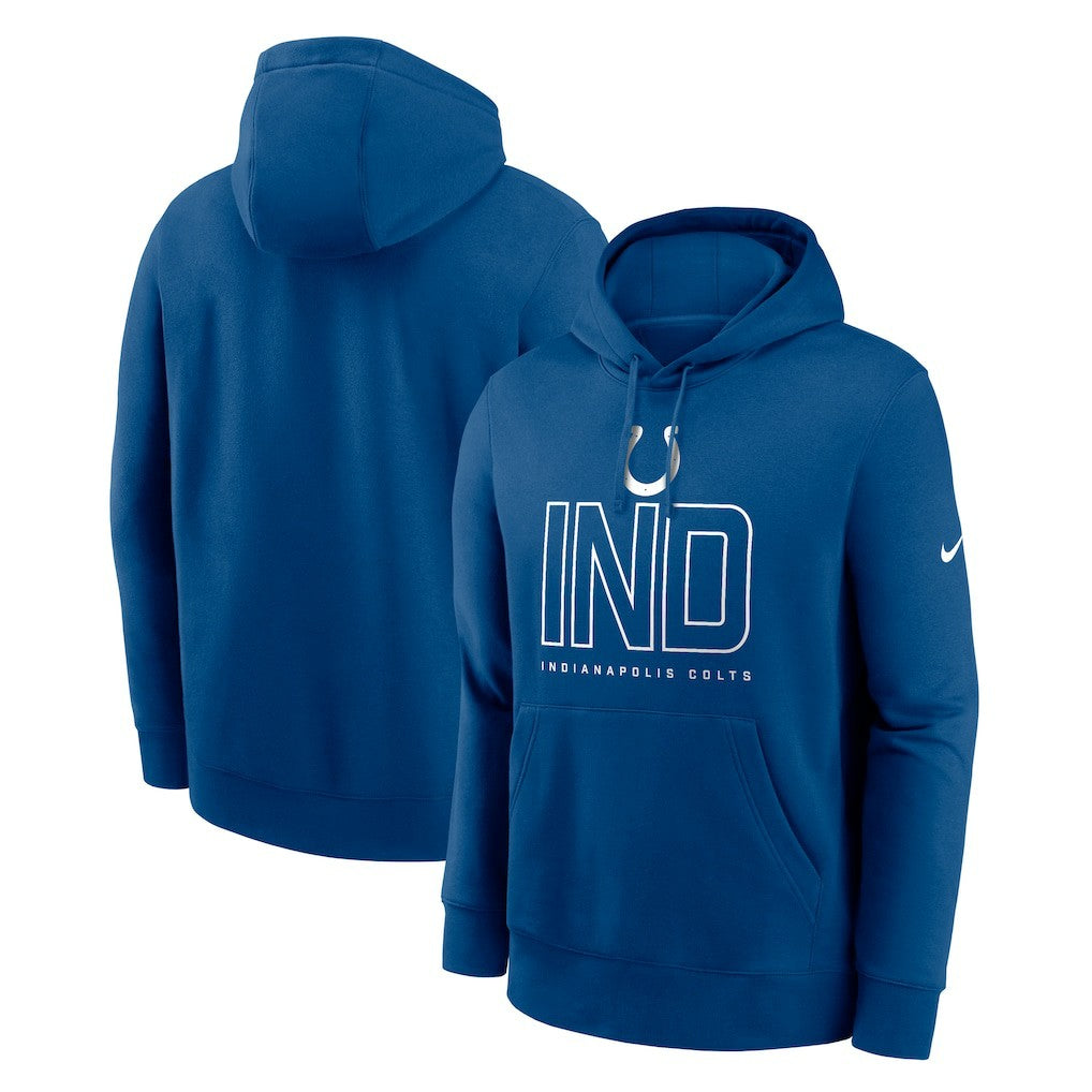 Indianapolis Colts Busted Play Club Fleece Pullover Hoodie - Royal - Nike