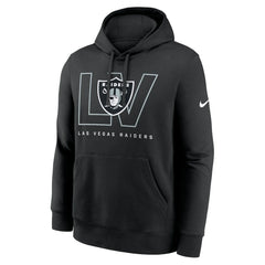 Las Vegas Raiders Busted Play Club Fleece Pullover Hoodie - Black - Nike