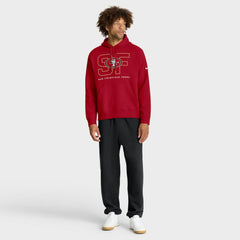 San Francisco 49ers Busted Play Club Fleece Pullover Hoodie - Scarlet - Nike