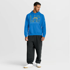 Los Angeles Chargers Busted Play Club Fleece Pullover Hoodie - Powder Blue - Nike
