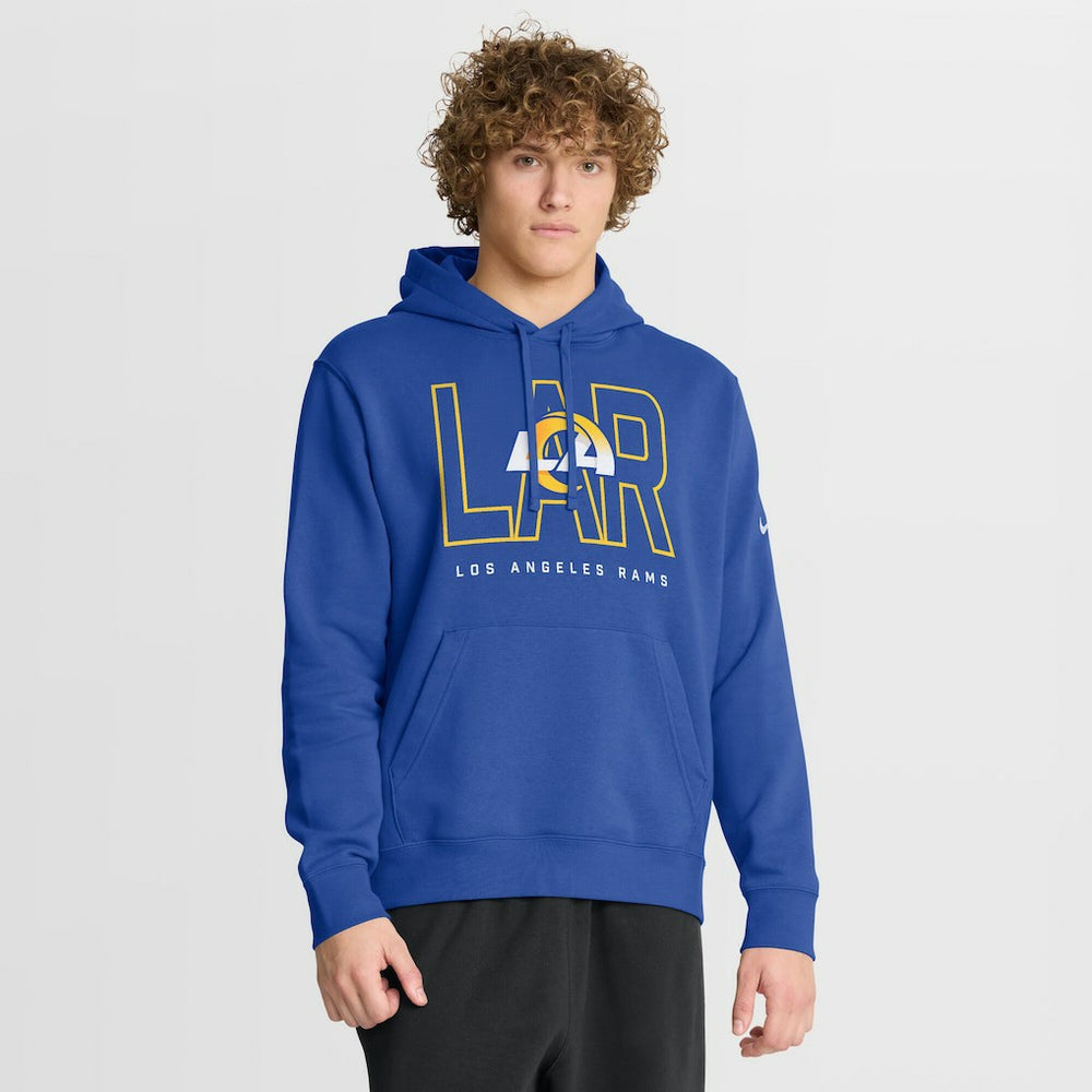 Los Angeles Rams Busted Play Club Fleece Pullover Hoodie - Royal - Nike