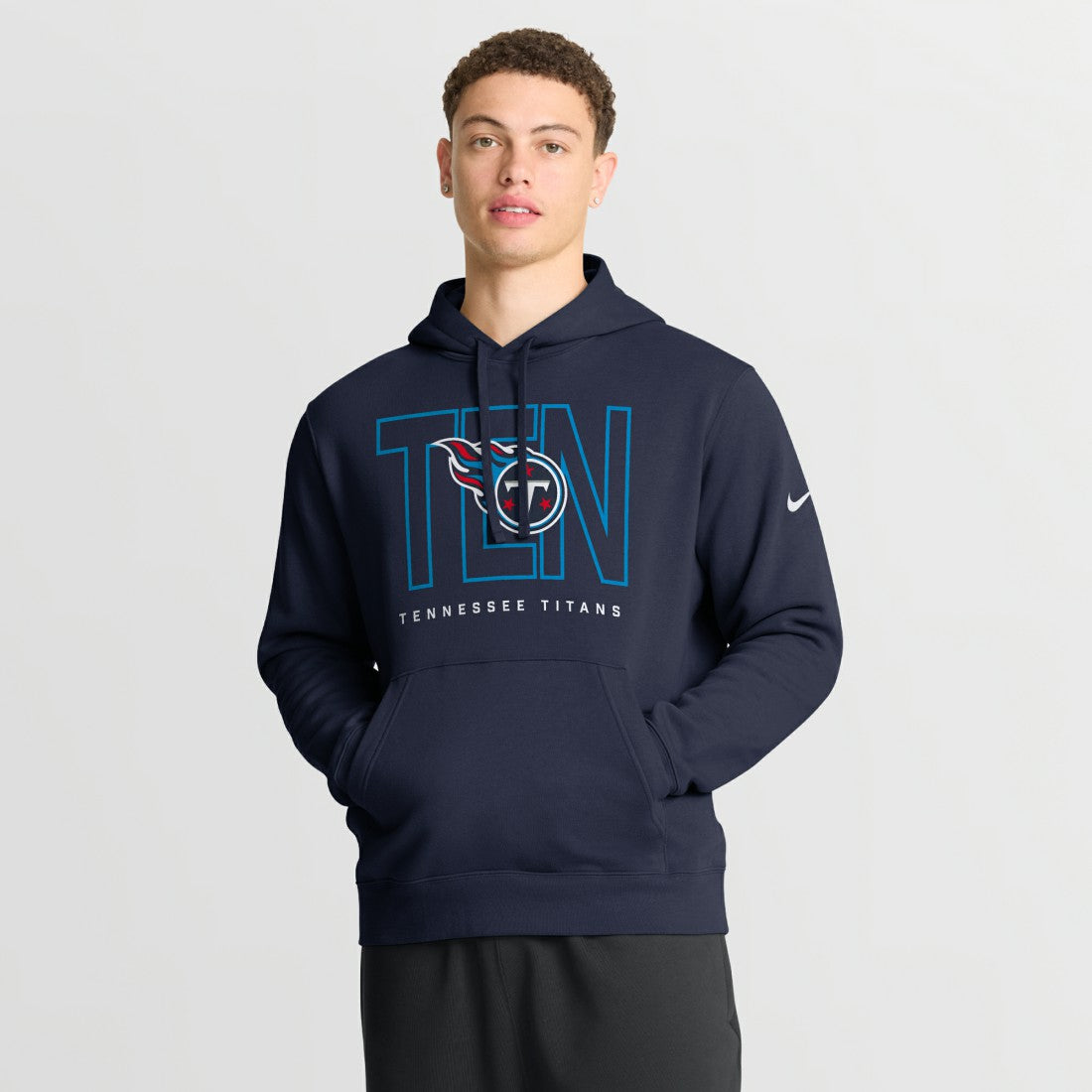 Tennessee Titans Busted Play Club Fleece Pullover Hoodie - Navy - Nike