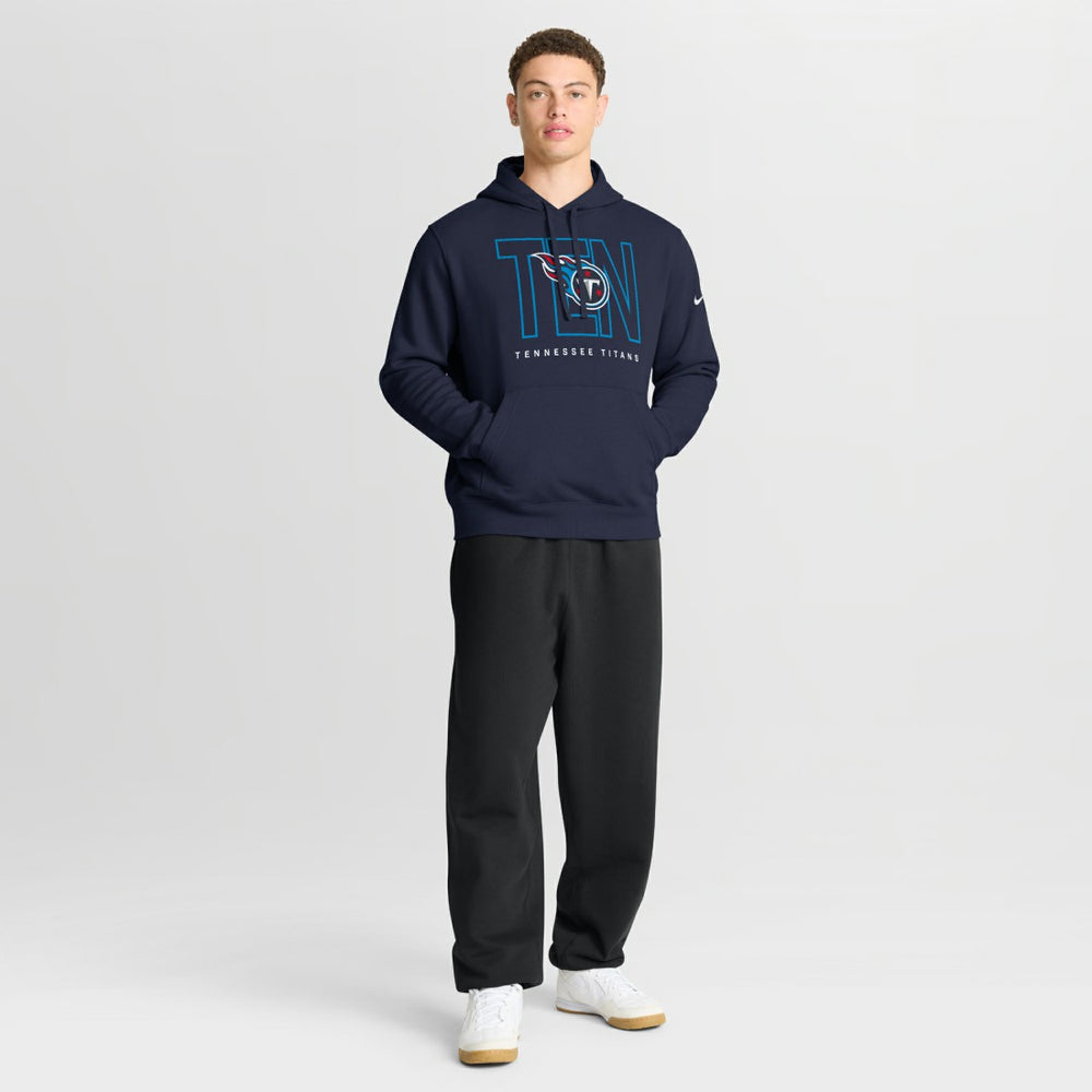 Tennessee Titans Busted Play Club Fleece Pullover Hoodie - Navy - Nike