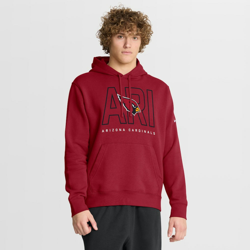 Arizona Cardinals Busted Play Club Fleece Pullover Hoodie - Cardinal - Nike