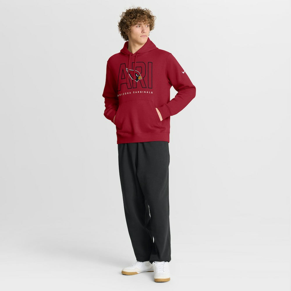 Arizona Cardinals Busted Play Club Fleece Pullover Hoodie - Cardinal - Nike