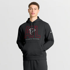 Atlanta Falcons Busted Play Club Fleece Pullover Hoodie - Black - Nike