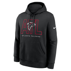 Atlanta Falcons Busted Play Club Fleece Pullover Hoodie - Black - Nike