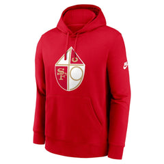 San Francisco 49ers Club Fleece Pullover Hoodie - Scarlet - Nike