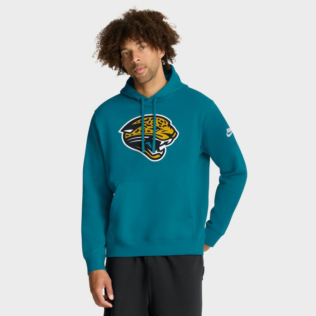 Jacksonville Jaguars Club Fleece Pullover Hoodie - Teal - Nike