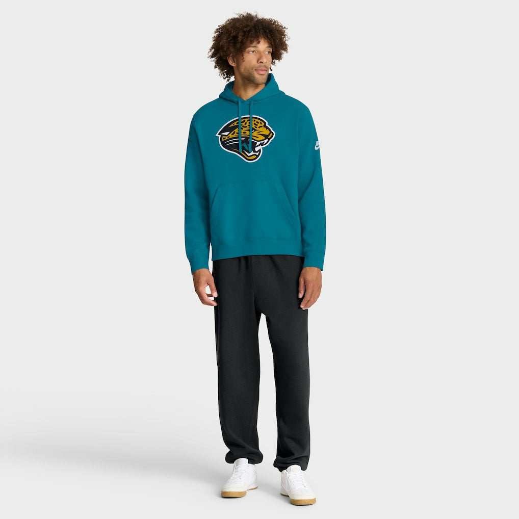 Jacksonville Jaguars Club Fleece Pullover Hoodie - Teal - Nike