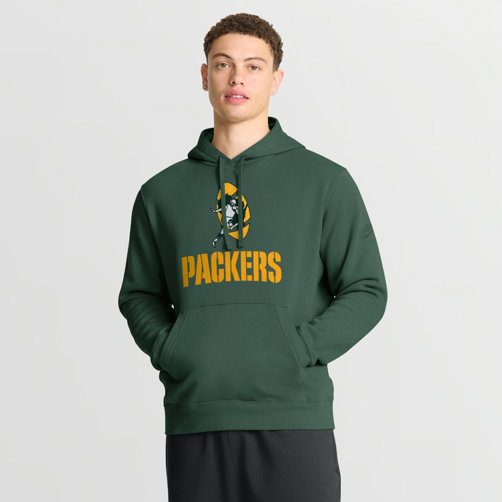 Green Bay Packers Best Season Rewind Club Pullover Hoodie - Green - Nike