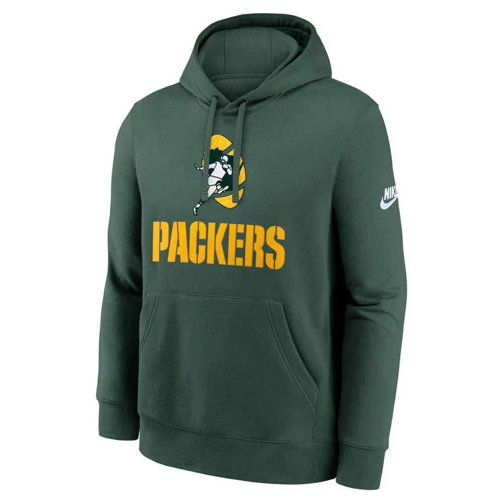 Green Bay Packers Best Season Rewind Club Pullover Hoodie - Green - Nike