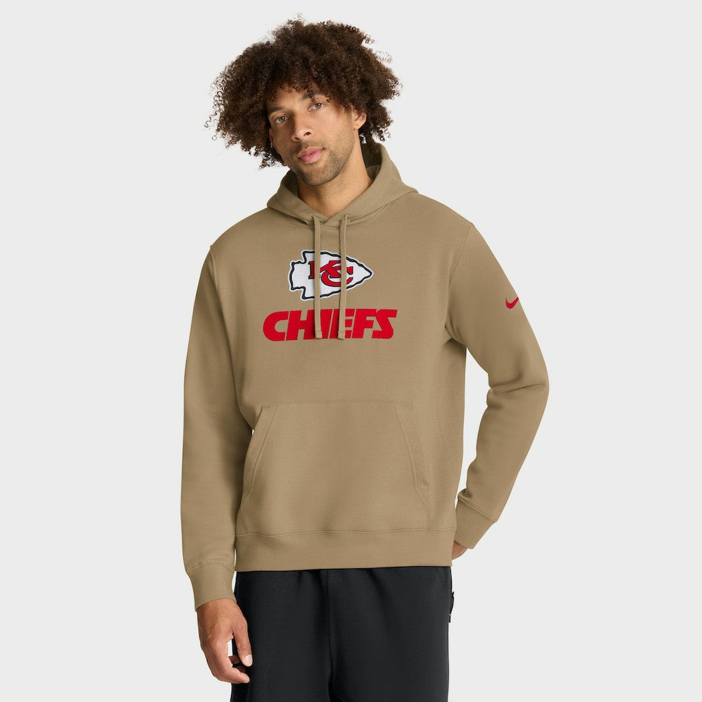 Kansas City Chiefs Best Season Rewind Club Pullover Hoodie - Tan - Nike