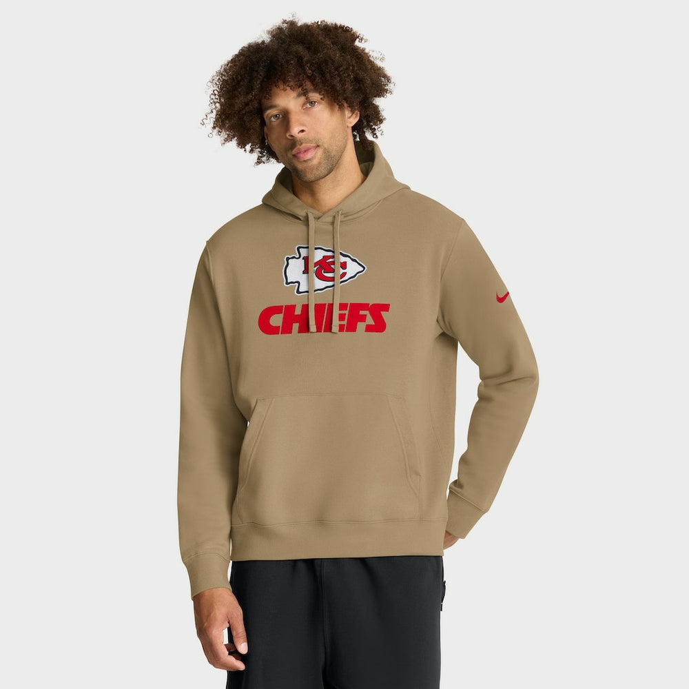 Kansas City Chiefs Best Season Rewind Club Pullover Hoodie - Tan - Nike