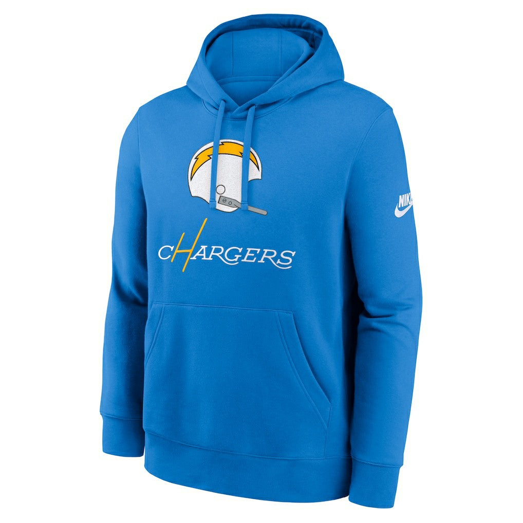 Los Angeles Chargers Best Season Rewind Club Pullover Hoodie - Powder Blue - Nike
