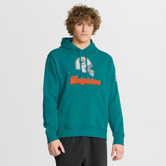 Miami Dolphins Best Season Rewind Club Pullover Hoodie - Aqua - Nike