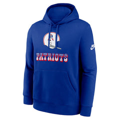 New England Patriots Best Season Rewind Club Pullover Hoodie - Royal - Nike