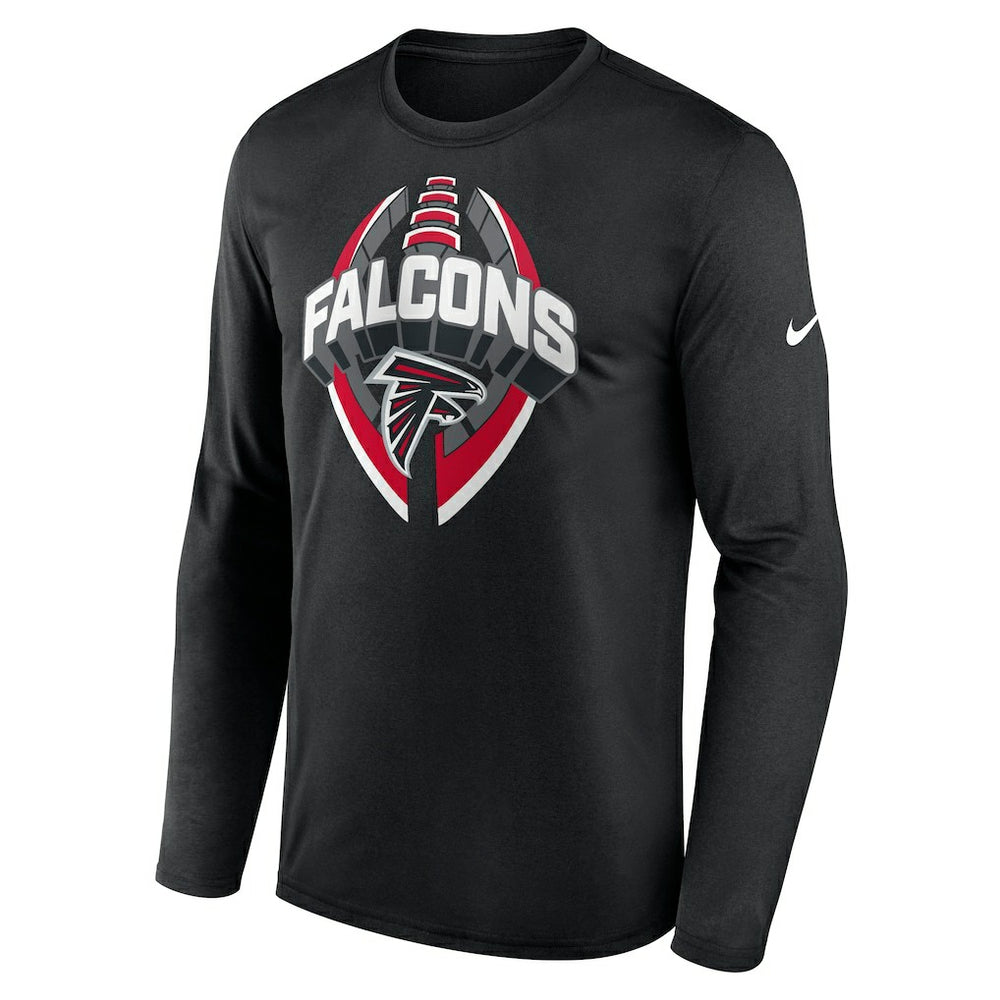 Atlanta Falcons Primetime Legend Icon Performance Long Sleeve T-Shirt - Black - Nike