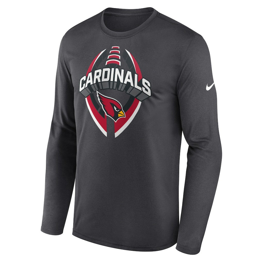 Arizona Cardinals Primetime Legend Icon Performance Long Sleeve T-Shirt - Anthracite - Nike