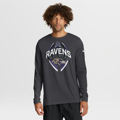 Baltimore Ravens Primetime Legend Icon Performance Long Sleeve T-Shirt - Anthracite - Nike