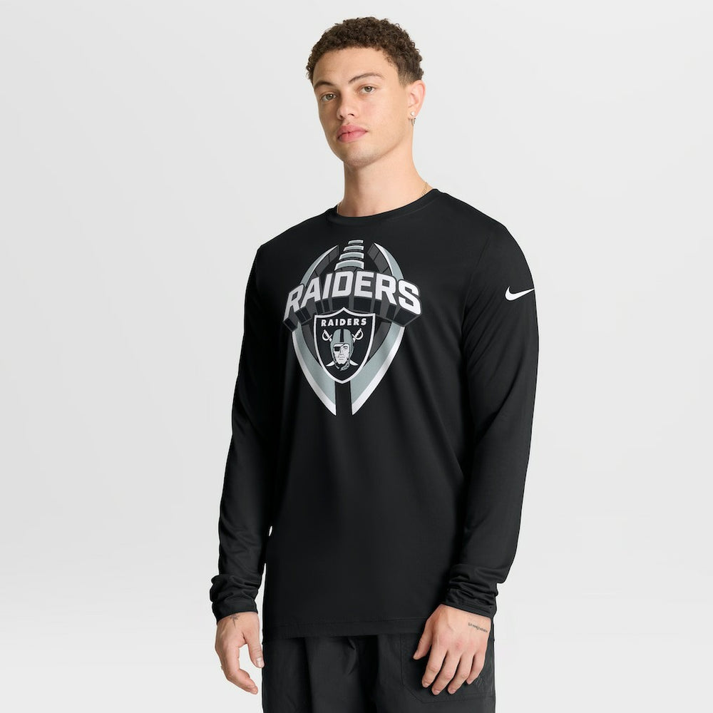 Las Vegas Raiders Primetime Legend Icon Performance Long Sleeve T-Shirt - Black - Nike